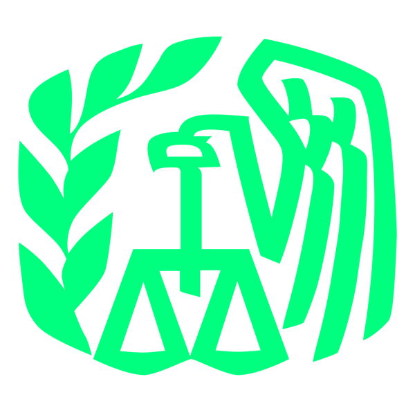 IRS logo in green