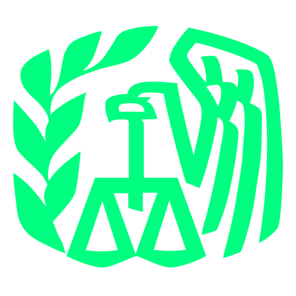 IRS logo in green